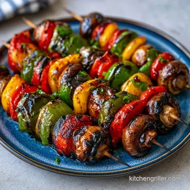 Grilled Veggie Skewers in 27 Minutes