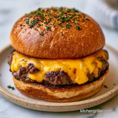 Ground Beef Burger Recipe in 20 Minutes Recipe Card