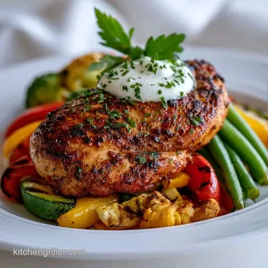 Healthy Mediterranean Grill Recipe for 4 Recipe Card