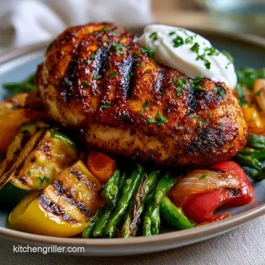 Healthy Mediterranean Grill Recipe for 4