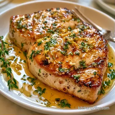 Herb Marinated Grilled Swordfish for 4 Recipe Card