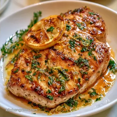 Herb Marinated Grilled Swordfish for 4