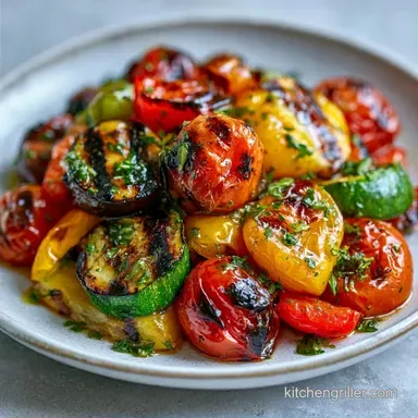 Herb Marinated Grilled Vegetables for 8