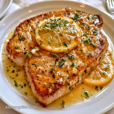 Lemon Garlic Swordfish Recipe in 30 Min Recipe Card