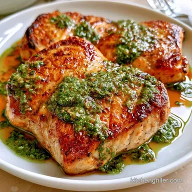 Lemony Pesto Chicken for 4 Servings Recipe Card