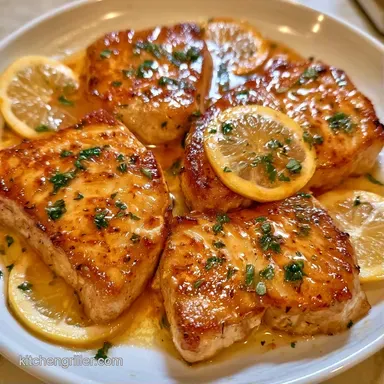 Marinated Swordfish with Lemon Garlic Recipe Card