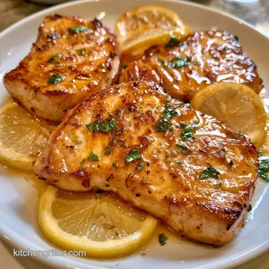 Marinated Swordfish with Lemon Garlic