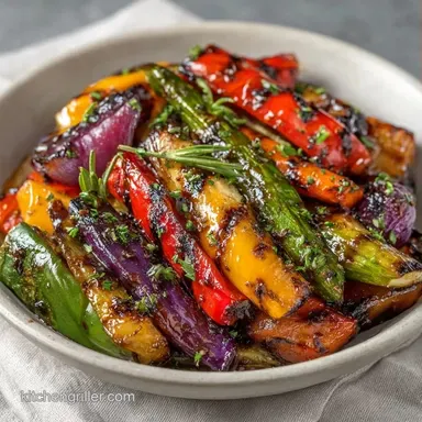 Olive Oil Grilled Veggie Medley for 6 Recipe Card