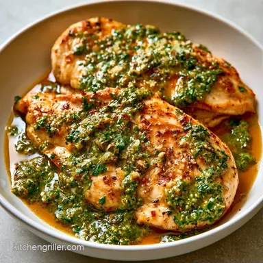 Pesto Chicken Breast in 25 Minutes Recipe Card