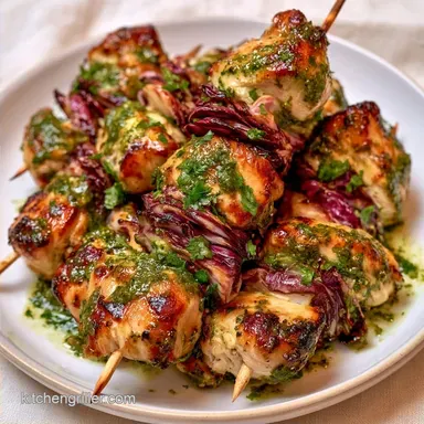 Pesto Chicken Skewers in 20 Minutes