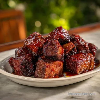 Poor Man's Burnt Ends Chuck Roast Recipe Recipe Card