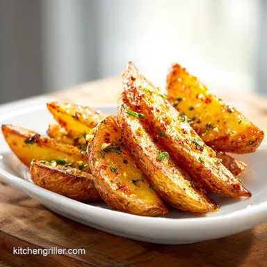Grilled Potato Wedges Foil Packet Ranch: For 4 Servings