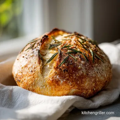 Sourdough Recipe with Rosemary and Sea for 12 Servings