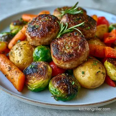 Sausage and Vegetables for 4 Servings