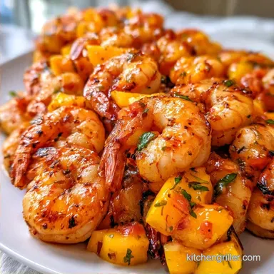 Shrimp Mango Kabobs for 4 Servings