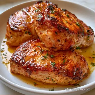Skillet Chicken Thighs in 20 Minutes Recipe Card