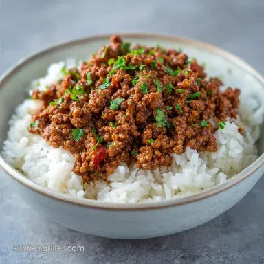 Skillet Ground Beef Dinner with Rice