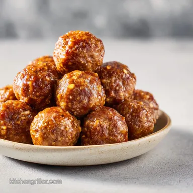 Slow Cooker Meatballs for Work Potluck in 2 Hours Recipe Card