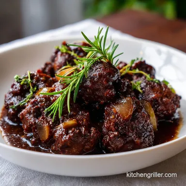 Slow Cooker Oxtails with Onion Gravy: A Tender Southern Stew