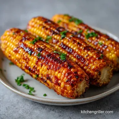 Smoked Corn for 4 Servings Recipe Card