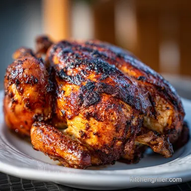 Smoked Whole Chicken Recipe for Electric Smoker for 5 Servings