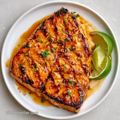 Soy Ginger Grilled Swordfish with Lime Recipe Card