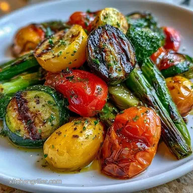 Summer Vegetable Grill Platter for 6 Recipe Card