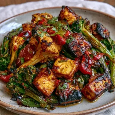 Tandoori Grilled Veggie Platter for 4 Recipe Card