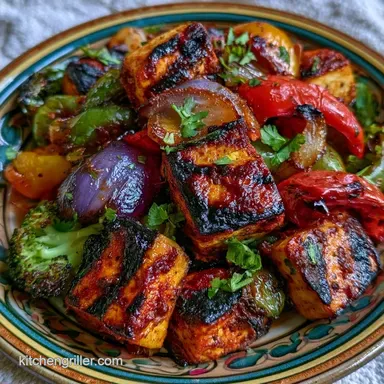 Tandoori Grilled Veggie Platter for 4