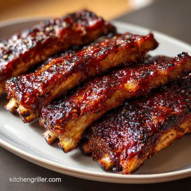 2 1 Ribs Method Traeger Recipe with BBQ Sauce Recipe Card
