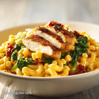 Tuscan Chicken Mac and Cheese: Silky