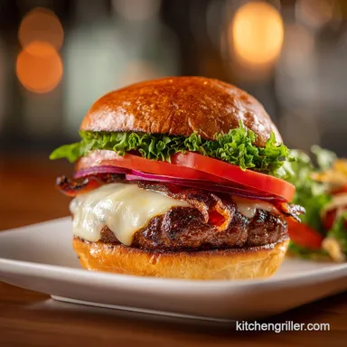 Blackstone Burgers for 4 Servings with Crispy Caramelized Edges