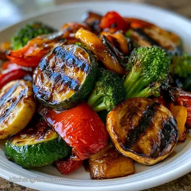 Zesty Marinated Grilled Vegetables for 4 Recipe Card