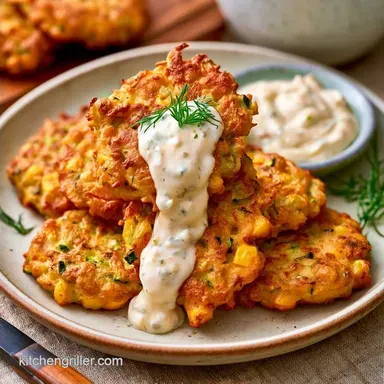 Crispy Zucchini Corn Fritters