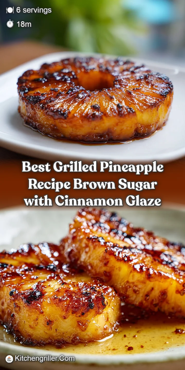 Close-up of a grilled pineapple slice, glistening with caramelized sugar, steam rising to highlight the fresh, warm fruit.