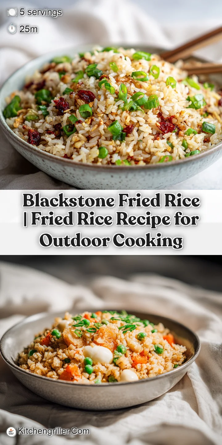 Close-up of crispy, caramelized fried rice grains interspersed with bright, fresh vegetables.