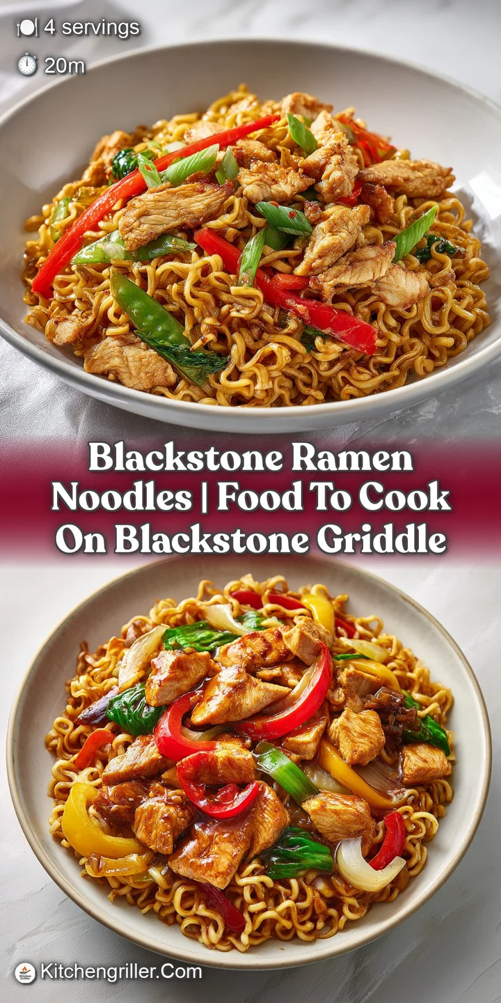 Close-up of tender, golden-brown chicken bites nestled amongst glossy ramen noodles, hinting at a rich, flavorful sauce.