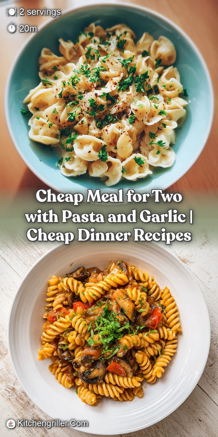 Close-up shows the vibrant gloss of olive oil coating pasta strands, flecked with red pepper and aromatic garlic pieces.