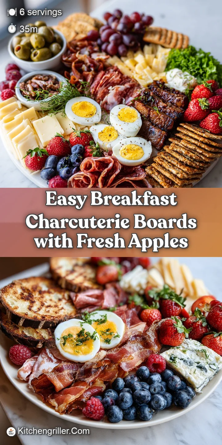 Close-up captures the enticing textures of flaky pastries, creamy cheese, and juicy berries on a breakfast charcuterie board.