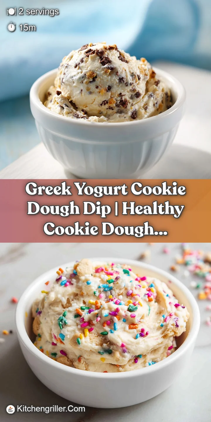 Close-up of smooth, thick cookie dough dip studded with glistening chocolate chunks.