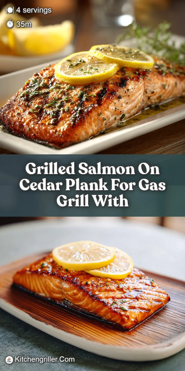 Close-up of moist, grilled salmon showing delicate flakes and charred edges. Lemon slice offers a bright, juicy contrast.