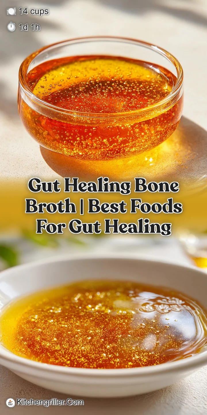 Close-up of a steaming, translucent golden liquid with soft ripples and a hint of aromatic fresh parsley leaves.