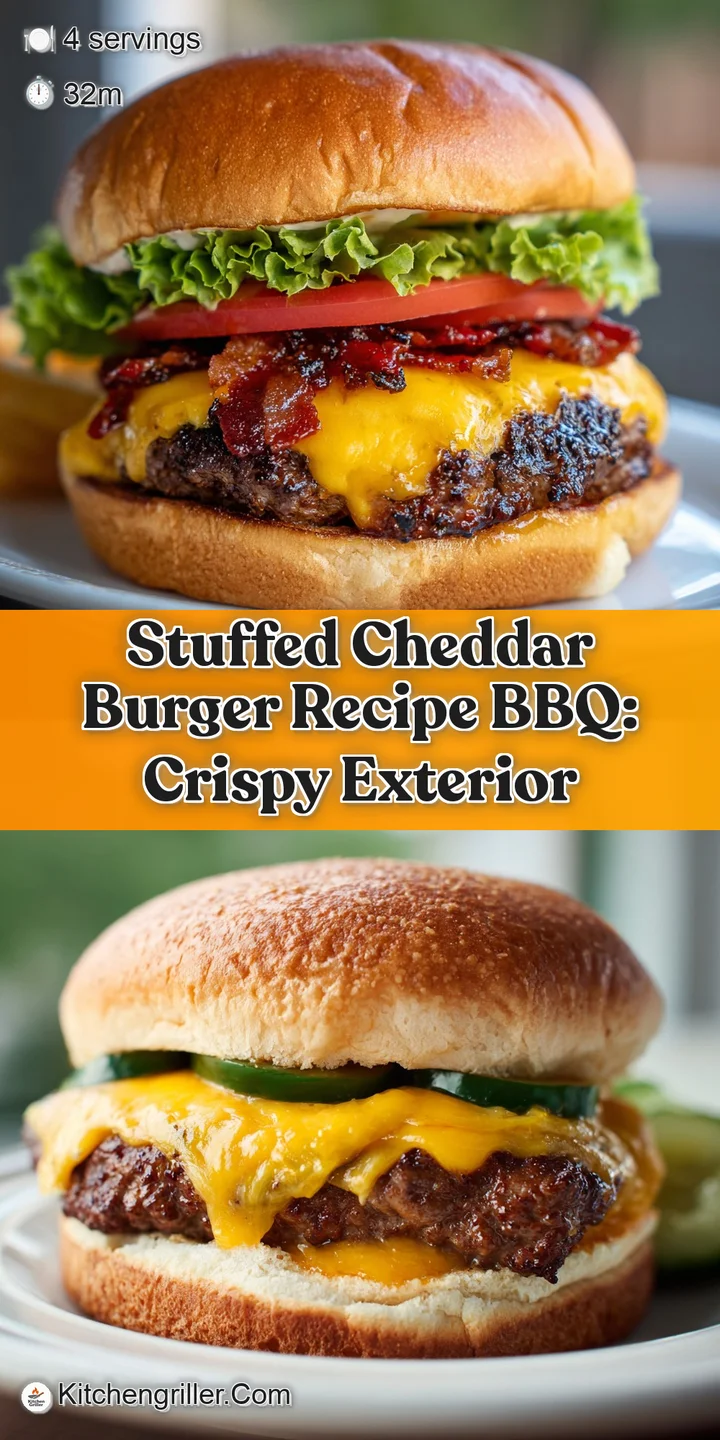 Close-up: molten cheddar peeks from a burger's charred patty. Warm, inviting BBQ aromas jump off screen.