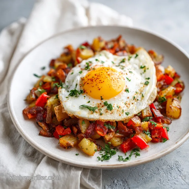 Blackstone Breakfast Hash: Crispy and Silky