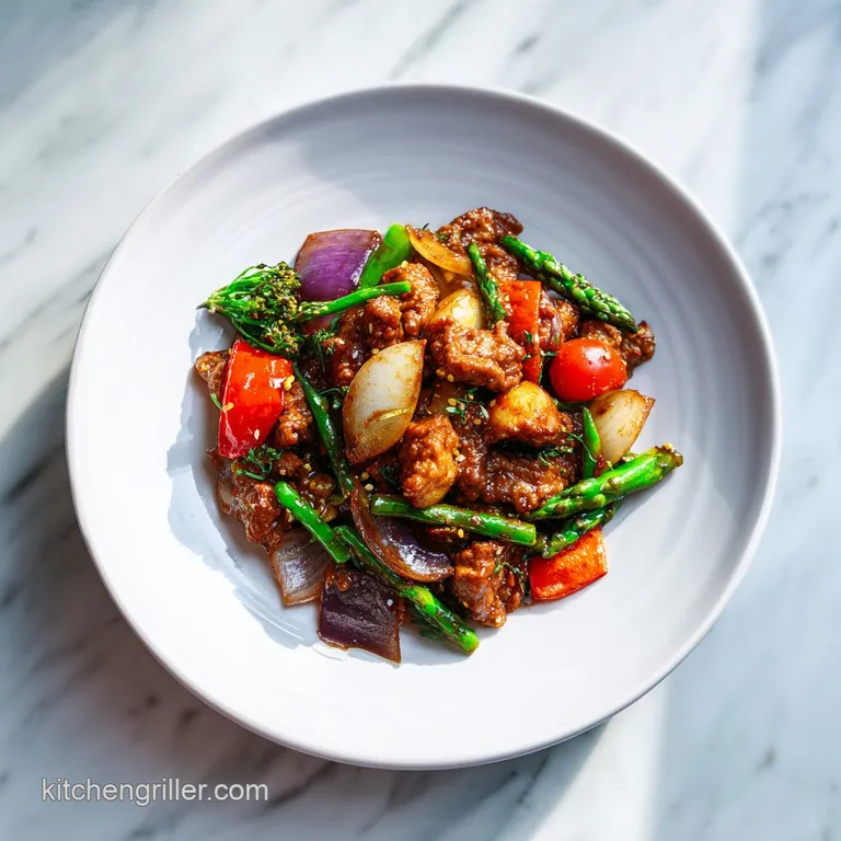 Blackstone Cowboy Stir Fry: Hearty Griddle Meal