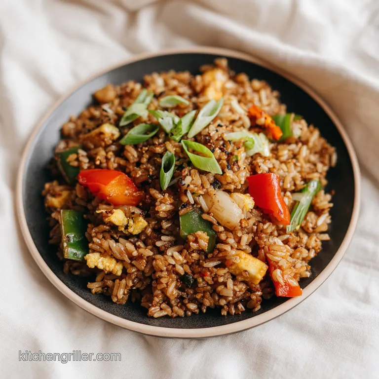 Blackstone Fried Rice: Steak and Shrimp