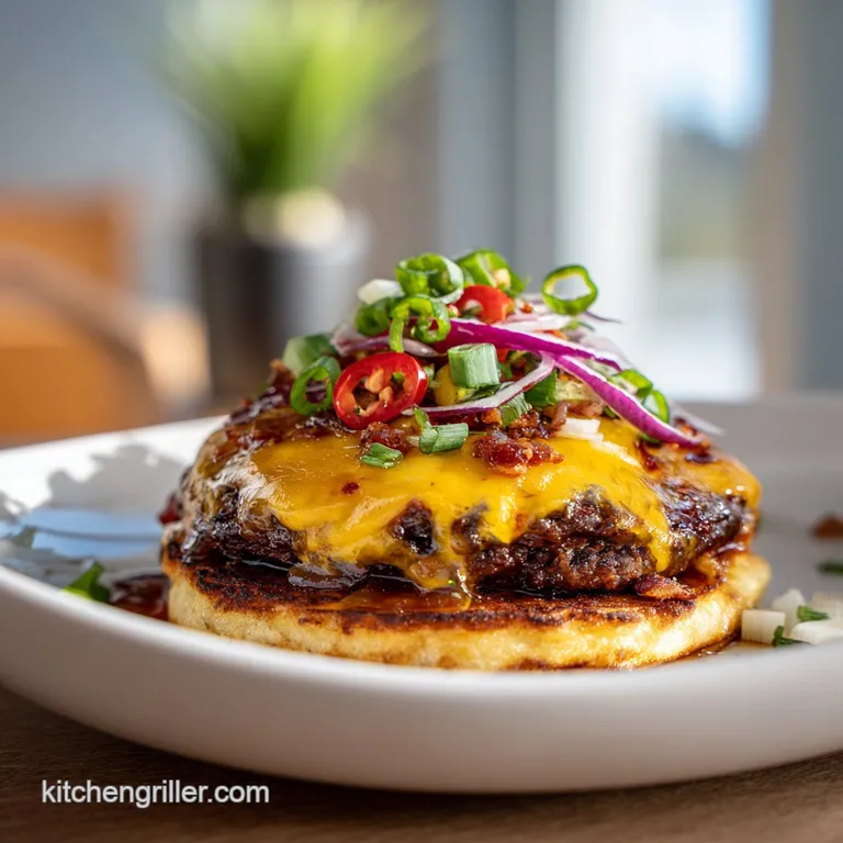 Quesadilla Burger: Crispy and Beefy