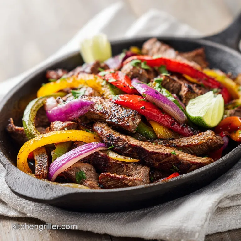 Steak Fajitas: Citrus Marinated and Charred