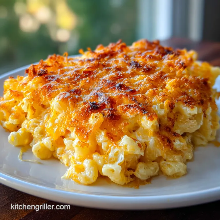 Creamy Baked Mac and Cheese with Sharp Cheddar