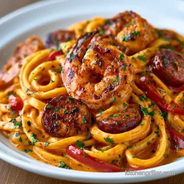 Creamy Cajun Shrimp and Sausage Pasta: Silky and Bold